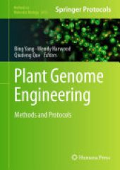 book Plant Genome Engineering: Methods and Protocols