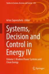 book Systems, Decision and Control in Energy IV: Volume I. Modern Power Systems and Clean Energy