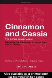 book Cinnamon and Cassia: The Genus Cinnamomum 