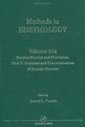 book Enzyme Kinetics and Mechanism, Part F: Detection and Characterization of Enzyme Reaction Intermediates