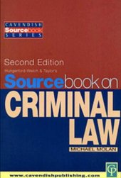 book Sourcebook on Criminal Law