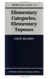 book Elementary Categories, Elementary Toposes