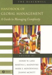 book The Blackwell Handbook of Global Management: A Guide to Managing Complexity 