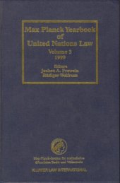 book Max Planck Yearbook of United Nations Law