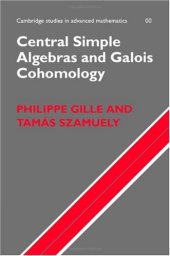 book Central Simple Algebras and Galois Cohomology