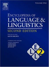 book Encyclopedia of Language and Linguistics