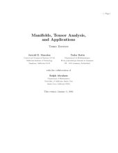 book Manifolds, Tensor Analysis and Applications 