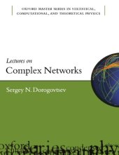 book Lectures on Complex Networks (Oxford Master Series in Physics)