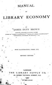 book Manual of Library Economy