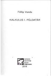 book KALKULUS 1. PÉLDATÁR - SZTE BOLYAI INTÉZET POLYGON jegyzetsorozat