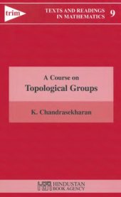 book A Course on Topological Groups