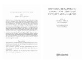 book "Psychoanalysis and Modernism," chapter six of British Literature in Transition: Futility and Anarchy, 1920-1940