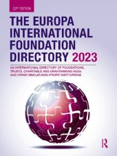 book The Europa International Foundation Directory 2023