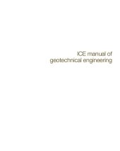 book ICE manual of geotechnical engineering