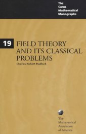 book Field Theory and Its Classical Problems (Carus Mathematical Monographs ; No. 19)