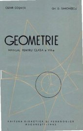 book Geometrie  Manual pentru clasa a VIII-a