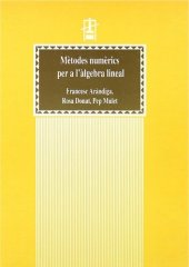 book Mètodes numèrics per a l'àlgebra lineal