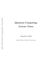 book Quantum Computing: Lecture Notes