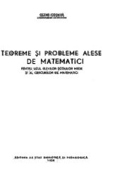 book Teoreme și probleme alese de matematici