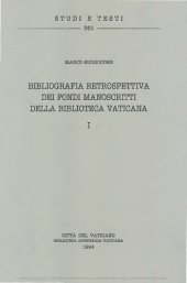 book Bibliografia retrospettiva dei fondi manoscritti della Biblioteca Vaticana