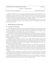 book Quantum Information Processing: Lecture Notes