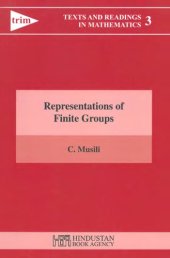 book Representations of Finite Groups (Texts and Readings in Mathematics)