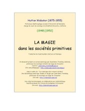 book La magie dans les sociétés primitives [1948]