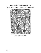 book The lost tradition of biblical debt cancellations