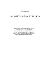 book An Introduction to Physics: Lecture Notes