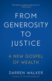 book From Generosity to Justice: A New Gospel of Wealth