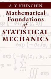 book Mathematical Foundations of Statistical Mechanics