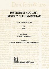 book Iustiniani Augusti Digesta seu Pandectae. Vol. 2: 33-36.