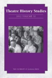 book Theatre History Studies 2012, Vol. 32