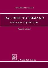 book Dal diritto romano. Percorsi e questioni