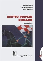 book Diritto privato romano