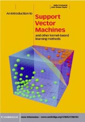 book An Introduction to Support Vector Machines and Other Kernel-based Learning Methods