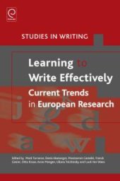 book Learning to Write Effectively: Current Trends in European Research