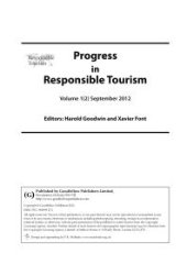 book Progress in Responsible Tourism : Volume 1, Issue 2