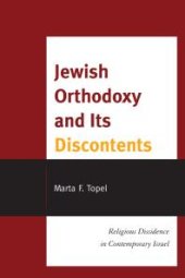 book Jewish Orthodoxy and Its Discontents : Religious Dissidence in Contemporary Israel