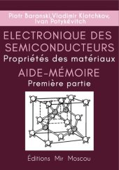 book Aide-mémoire Electronique des semiconducteurs Propriétés des matériaux Partie 1