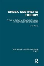 book Greek Aesthetic Theory (RLE: Plato)