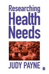 book Researching Health Needs : A Community-Based Approach