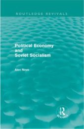 book Political Economy and Soviet Socialism (Routledge Revivals)