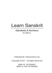 book Learn Sanskrit Alphabets & Numbers