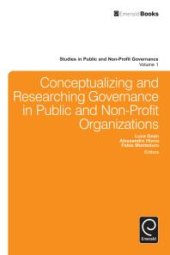 book Conceptualizing and Researching Governance in Public and Non-Profit Organizations