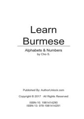 book Learn Burmese Alphabets & Numbers