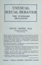 book Unusual Sexual Behavior: The Standard Deviations