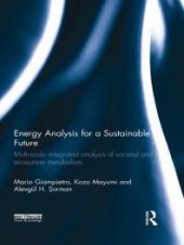 book Energy Analysis for a Sustainable Future : Multi-Scale Integrated Analysis of Societal and Ecosystem Metabolism