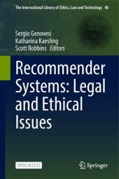 book Recommender Systems: Legal and Ethical Issues