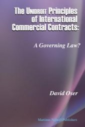 book The Unidroit Principles of International Commercial Contracts : A Governing Law?